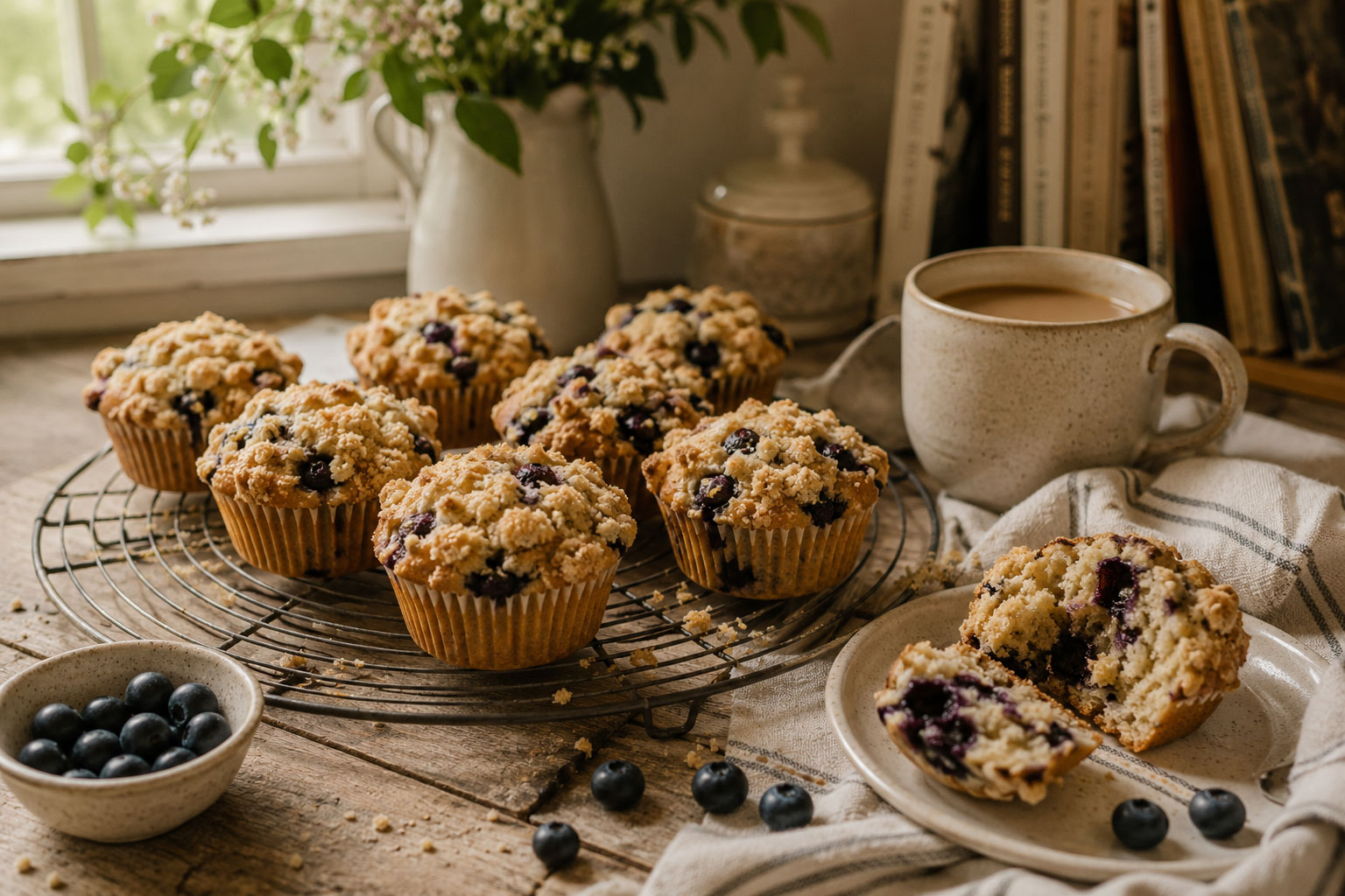 Blueberry Crumble Muffins for Cozy Weekend Baking